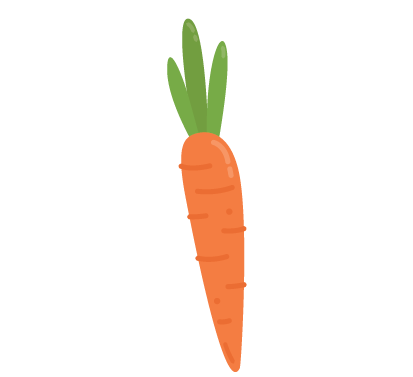 Children's Gardening Carrot Vector