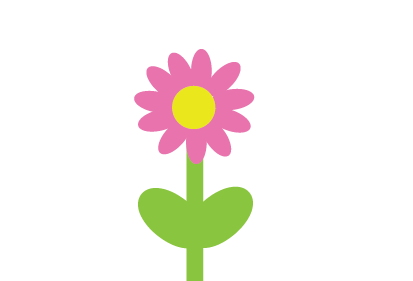Children's Gardening Flower Vector